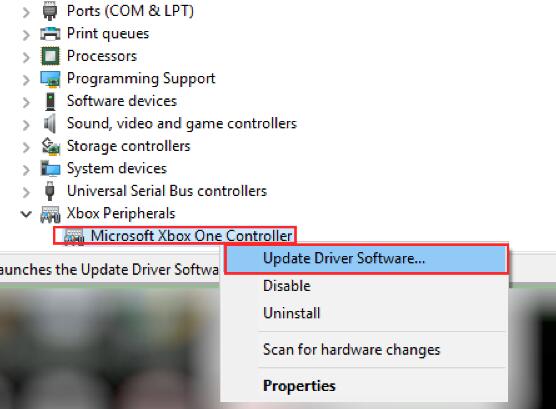 windows 10 not download xbox 360 controller driver